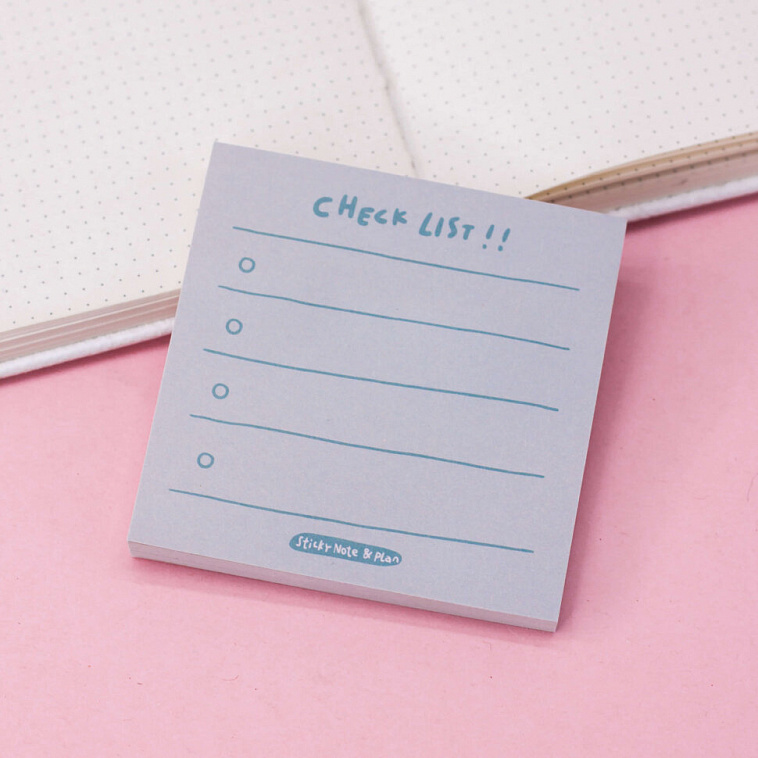 Блок для заметок "Check list", gray 606x758