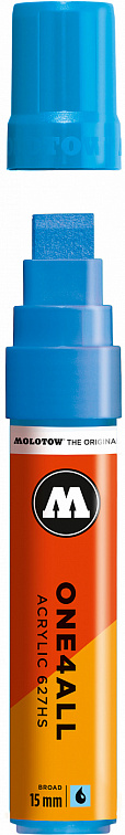 Маркер акриловый Molotow "627HS" ONE4ALL 15 мм Шоковый Синий 606x758