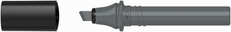 Картридж сменный Molotow "Sketcher" NG555 cо скошенным пером neutral grey 4 606x758