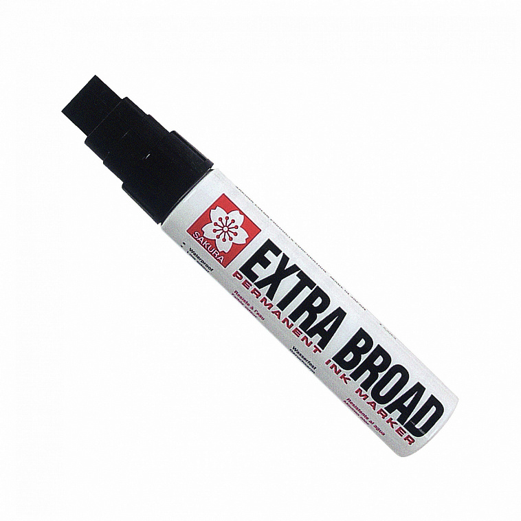 Маркер перманентный Sakura "Extra Broad" 16 мм Черный 606x758