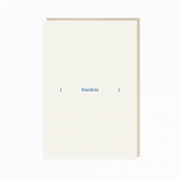 Открытка "freedom" 606x758