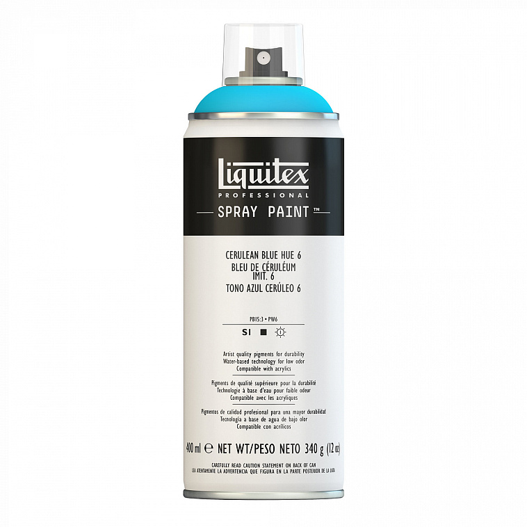 Акрил в аэрозоле Liquitex "Spray" 400 мл Церулеум 6 606x758
