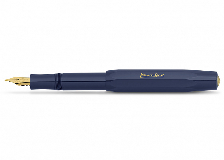 Ручка перьевая Kaweco CLASSIC Sport EF 0,5 мм, чернила синие, корпус синий морской 606x758