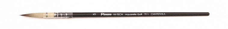 Кисть синтетика №5 круглая Pinax "HI-TECH Aquarelle Quill 911" короткая ручка 606x758