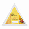Холст на картоне "Сонет", треугольный, стороны 20 см, 280 г, 100% хлопок, акриловый грунт, среднее зерно