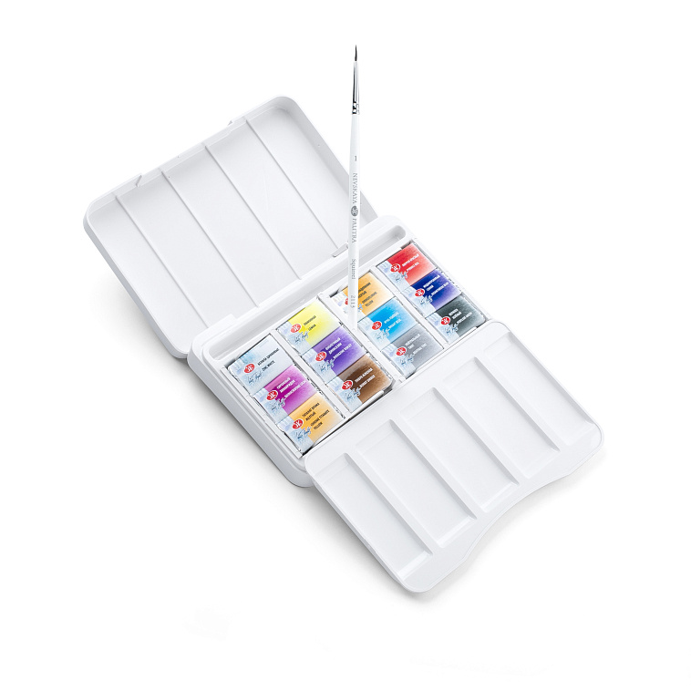 Набор акварели Белые Ночи "Ботанический атлас", 12 шт х 2,5 мл, пластик 606x758