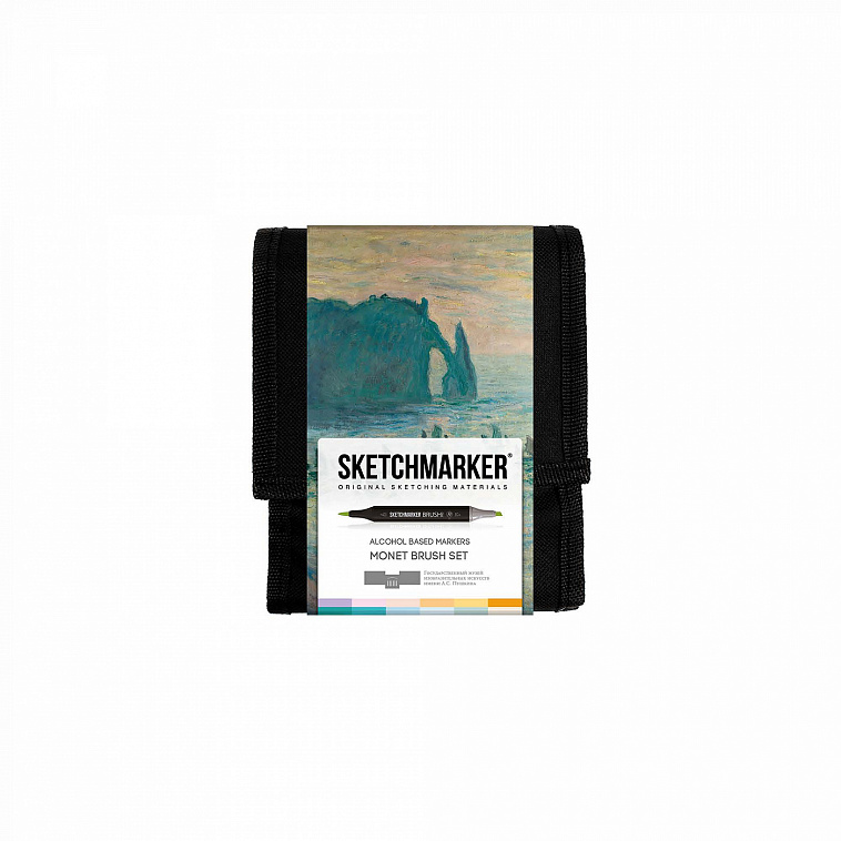 Набор маркеров SKETCHMARKER & Pushkinskiy Brush Моне 12 шт 606x758