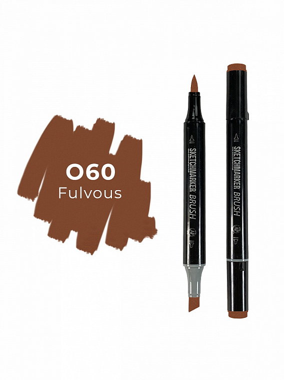 Маркер двухсторонний на спиртовой основе Sketchmarker Brush Цвет Бурый 606x758