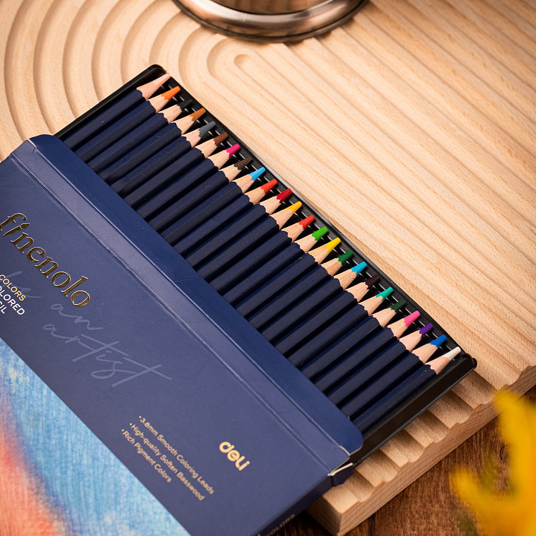Набор карандашей цветных Finenolo 24 цвета в картонной упаковке