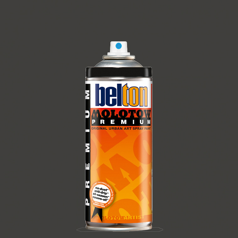 Аэрозольная краска Molotow Premium "belton" 400 мл  #215 black grey neutral 606x758