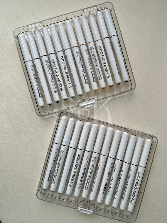 Набор маркеров акриловые Languo, 24 цвета 606x758