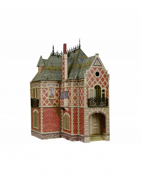 «Кукольный дом» из картона, с питомцами