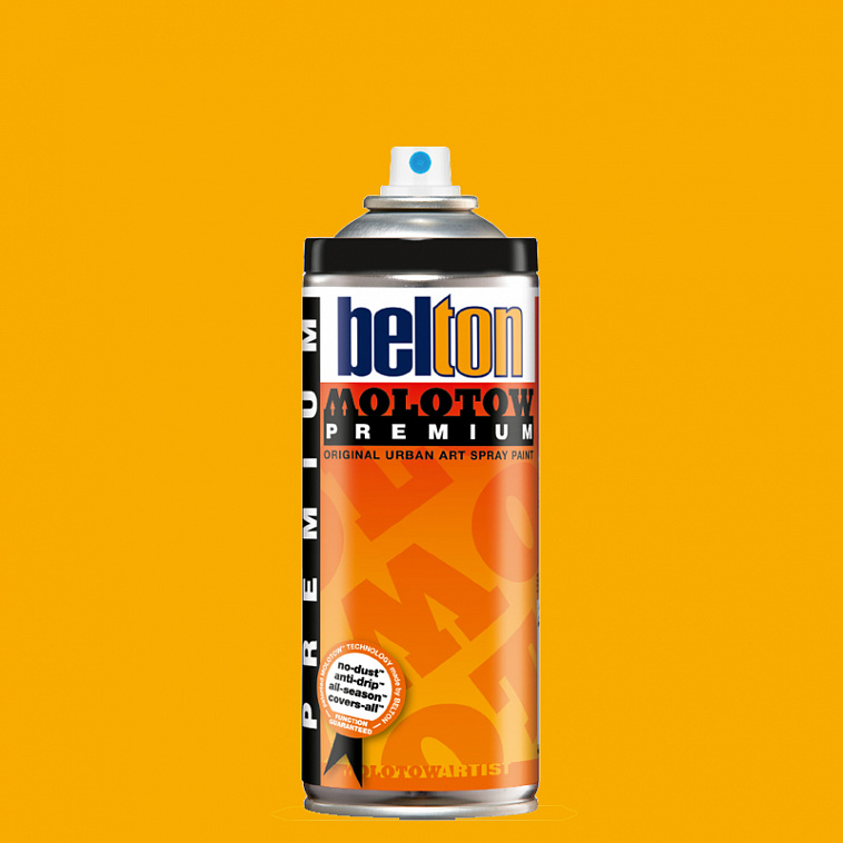 Аэрозольная краска Molotow Premium "belton" 400 мл #010 Melon Yellow 606x758