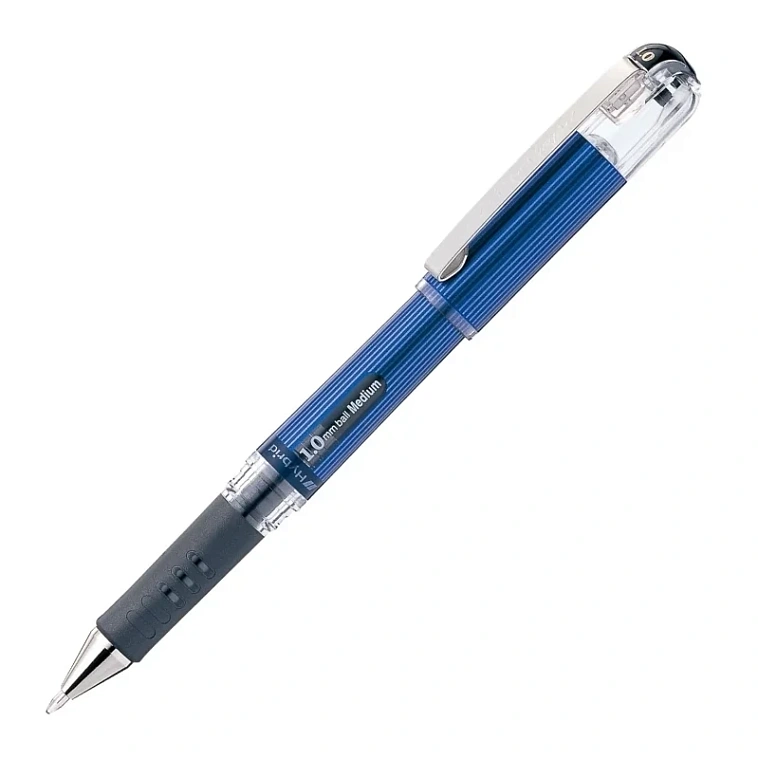 Ручка гелевая с металлическим наконечником Pentel "Hybrid Gel Grip DX" 1,0 мм, цвет чернил: черный 606x758