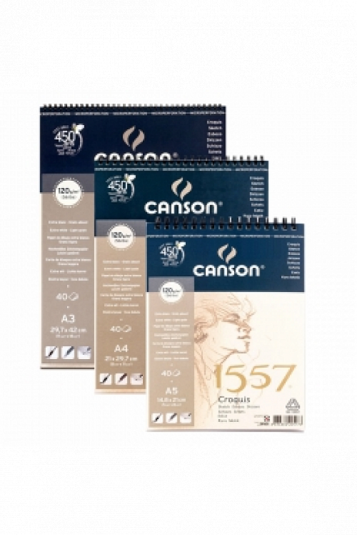 Альбом для графики на спирали Canson "1557" 50 л 120 г