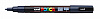 Маркер UNI "POSCA" PC-3M, 0,9-1,3 мм, наконечник пулевидный, №9 цвет темно-синий 1