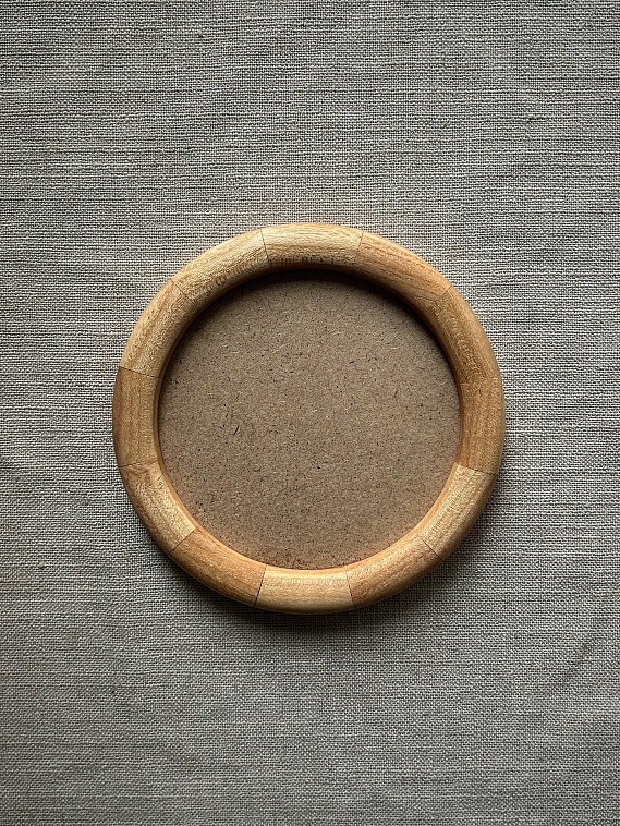 Рамка круглая KK/home, ручная работа, d10, розовая акация 606x758