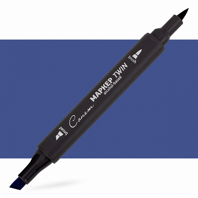 Маркер спиртовой Сонет "TWIN Brush" Голландский синий 606x758