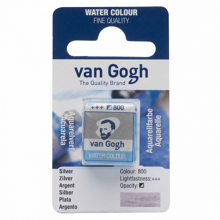 Акварель Talens "Van Gogh" в кювете Серебряный NEW 606x758