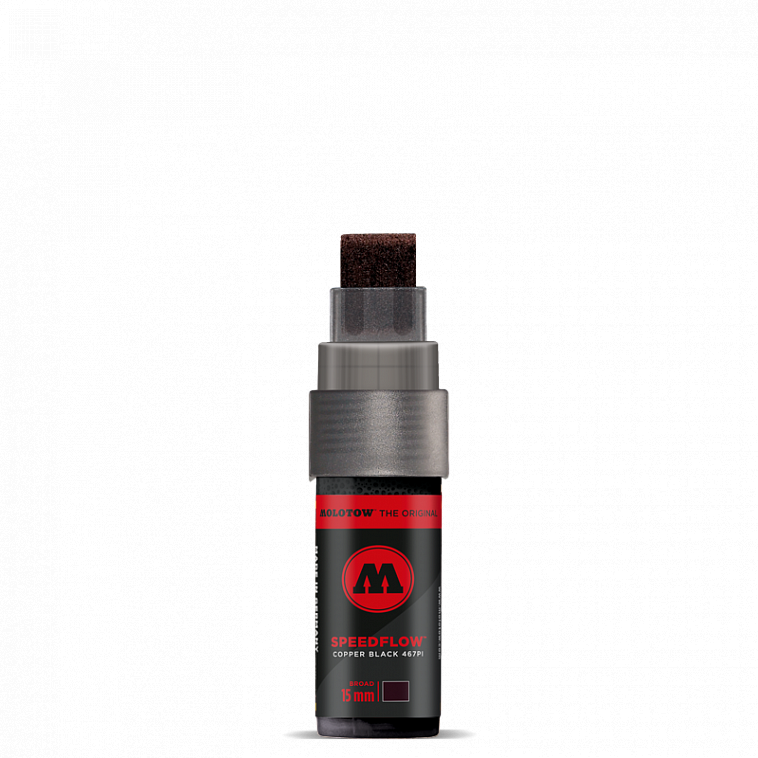 Маркер Molotow "467PI" Masterpiece Speedflow 15 мм Черный
