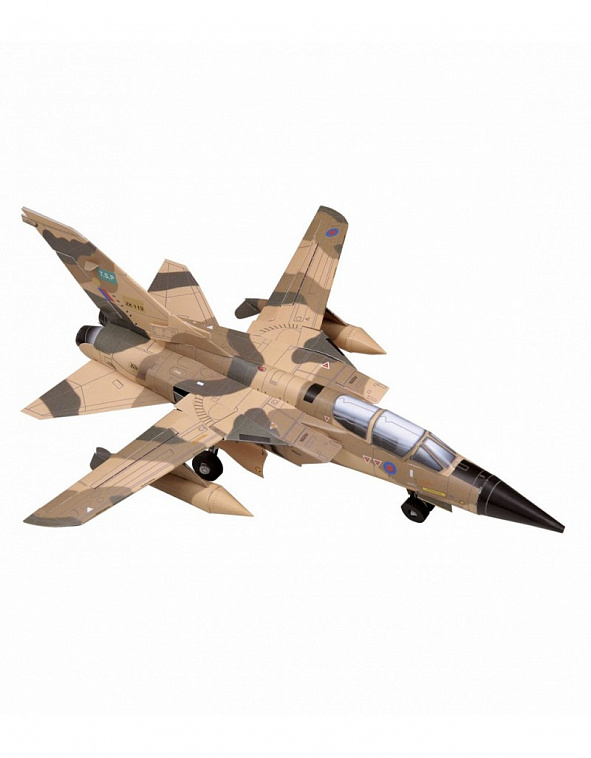 Сборная модель из картона Авиация "Истребитель "Tornado" песочный