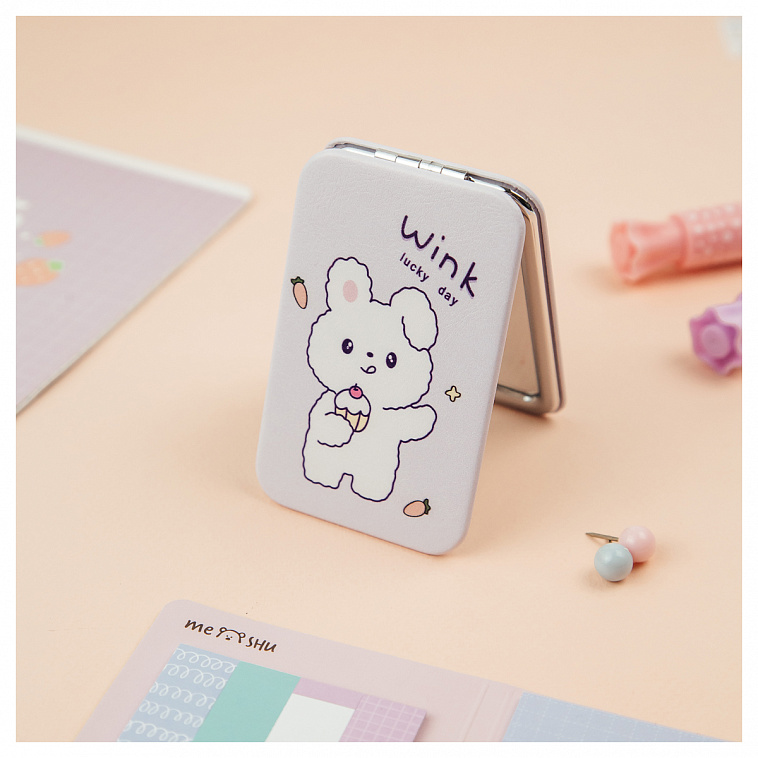 Зеркальце карманное складное MESHU "Lucky bunny" 606x758
