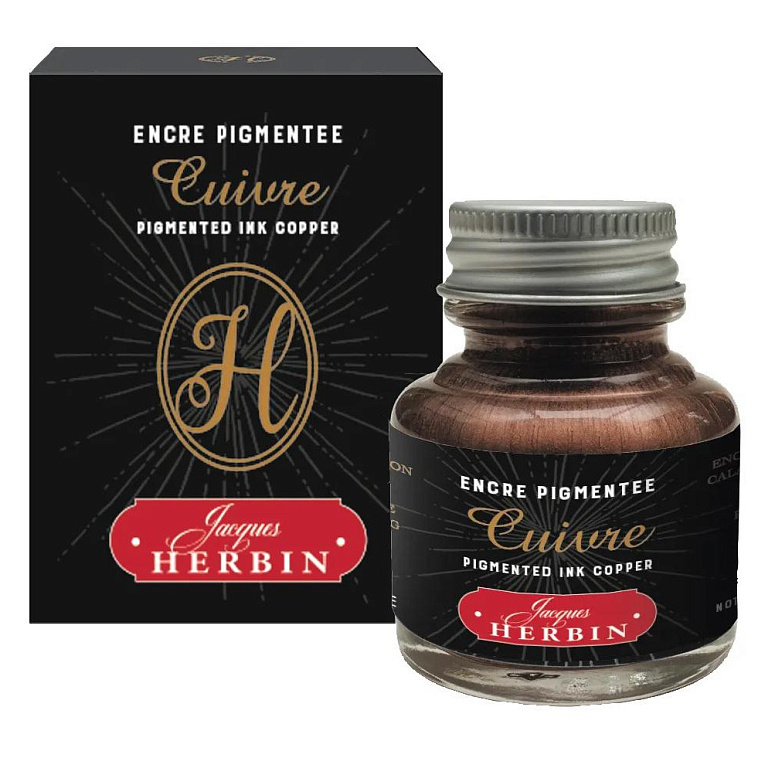 Декоративная тушь Herbin, 30 мл, Медный 606x758