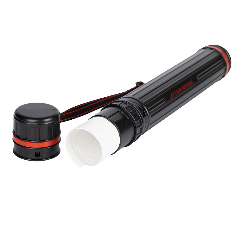 Тубус телескопический на ремне VISTA-ARTISTA TUB-02, черный 606x758