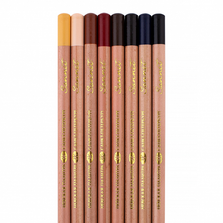 Набор пастельных карандашей "Сонет" Портрет 8 цв в картоне