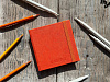 Скетчбук для для маркеров и графики Inkberry 10х10 см 50 л 160 г, белая бумага, оранжевый