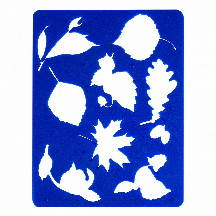 Трафарет пластиковый Цветик "Листья" 15,5х20 см