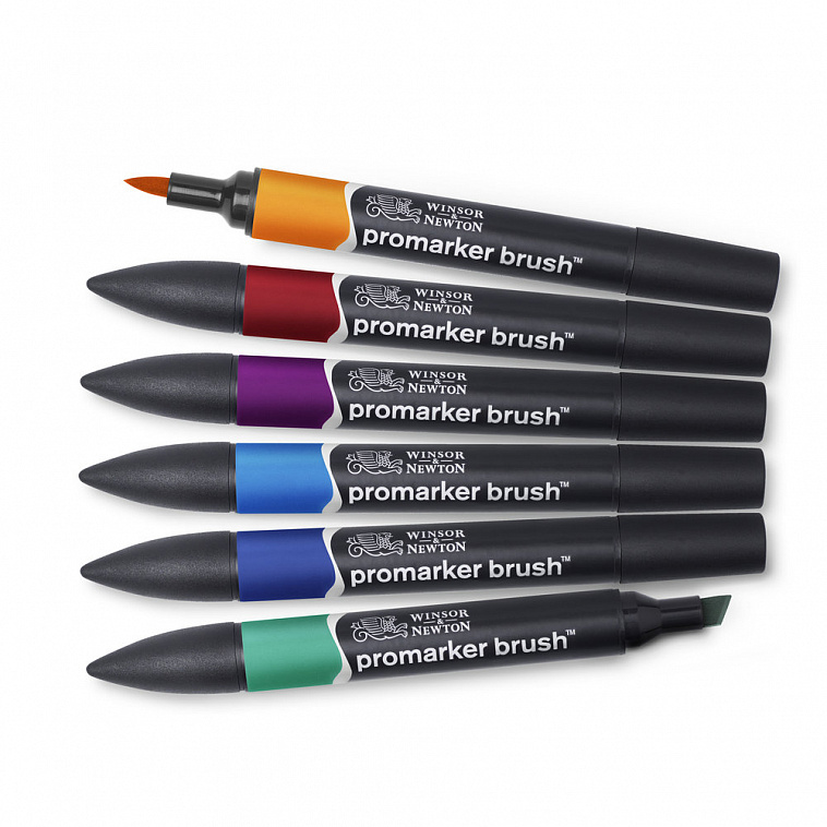Набор маркеров ProMarker 6 цветов, насыщенные тона 606x758