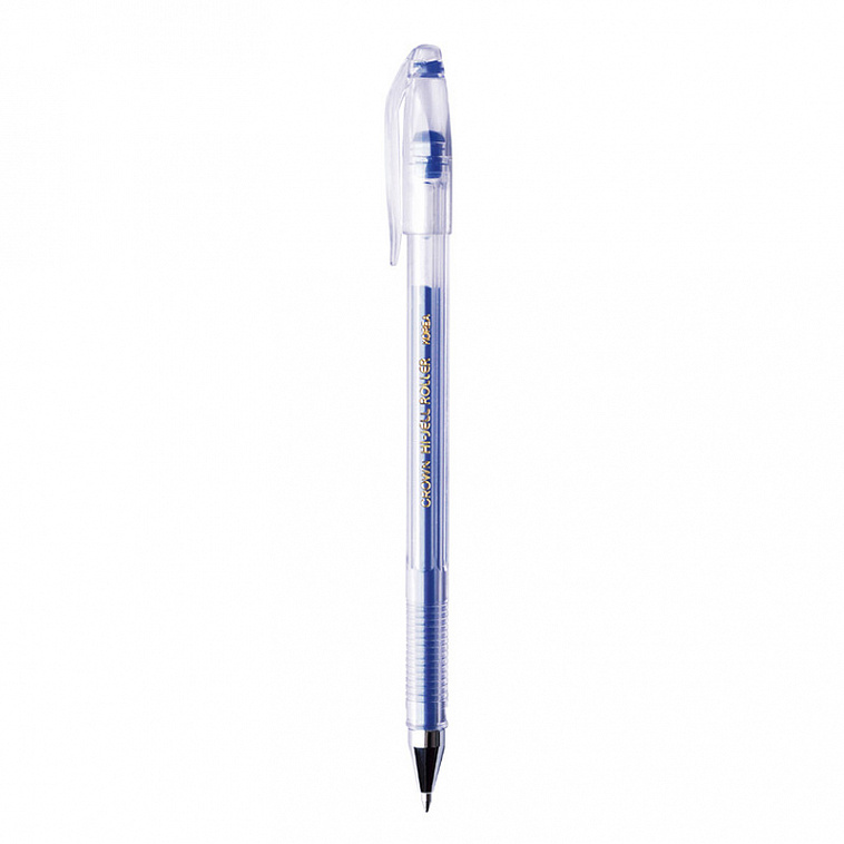 Ручка гелевая Crown HJR-500GSM 0,7 мм металлик Синяя 606x758