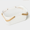 Корзинка для хранения KK/home" 39х24,5х18, цвет белый 2