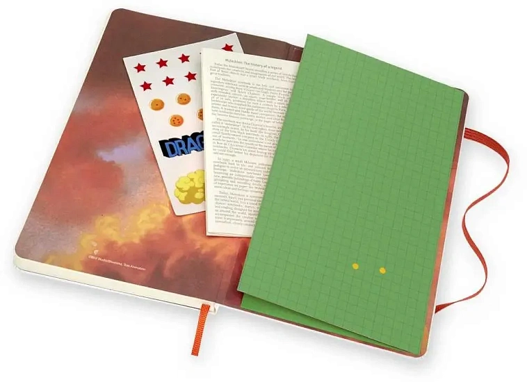 Блокнот в линейку Moleskine "LE DRAGONBALL" Large 130x210 мм 192 стр, твердая обложка Chi-Chi 606x758