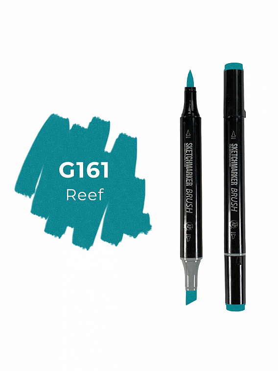 Маркер двухсторонний на спиртовой основе Sketchmarker Brush Цвет Риф 606x758
