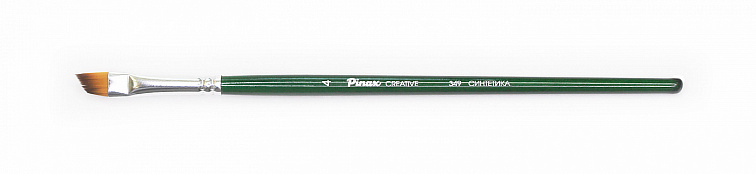 Кисть синтетика №4 скошенная Pinax "Creative 349" короткая ручка 606x758