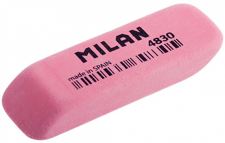 Ластик MILAN 4830, 59*19*10 мм, скошенный, синтетический каучук 606x758