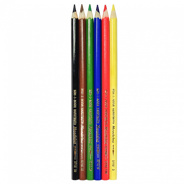 Набор цветных карандашей акварельных Koh-I-Noor "Mondeluz" 6 цв в картон кор