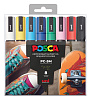Набор маркеров POSCA PC-5M Стандартные цвета, 8 шт 1
