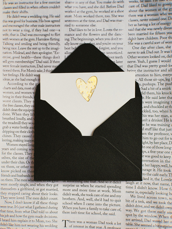 Набор для письма ISKVSSNO Love (сердце) B7 606x758