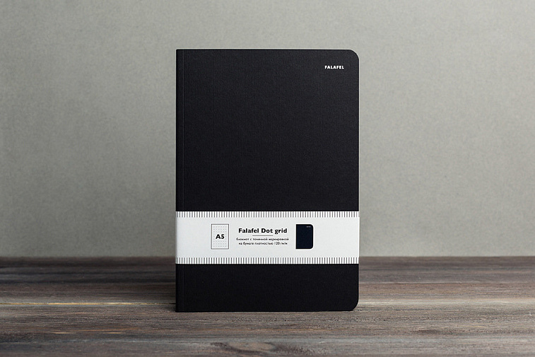 Блокнот для записей FALAFEL BOOKS А5 Black. 606x758