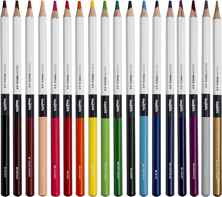 Набор карандашей цветные "Carioca Plus" 18 цв.