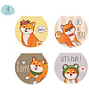Закладки магнитные для книг MESHU "Cute dog" 4шт, 45*185 мм 2