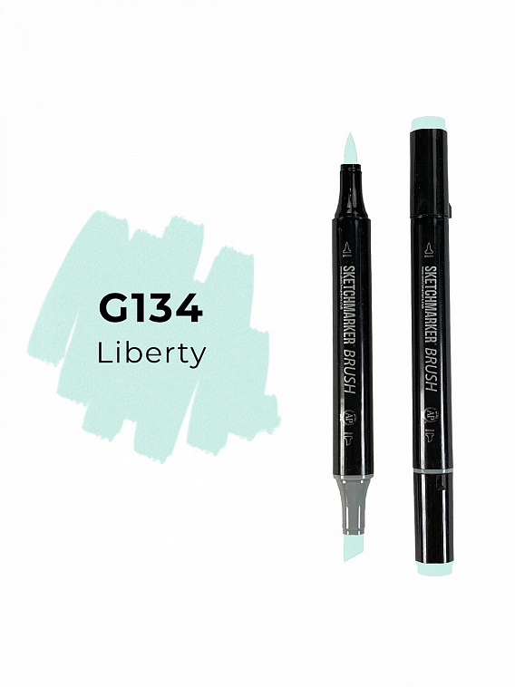 Маркер двухсторонний на спиртовой основе Sketchmarker Brush Цвет Зеленая свобода 606x758