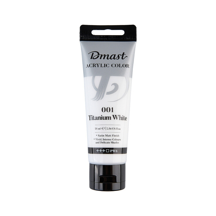Акрил Dmast 75 мл, Белила титановые 606x758