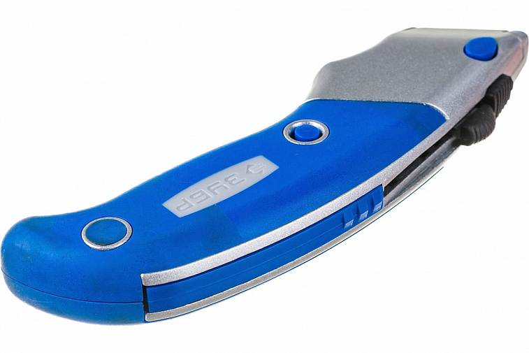 Нож Зубр "Эксперт" 19 мм трапециевидное лезвие тип А24 сталь+ кассета для лезвий  