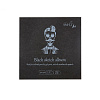 Скетчбук SMLT Art Authenticbaby Black 9х9см 32 л 170 г черная бумага, твердая обложка 1