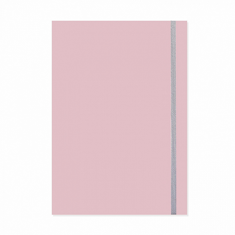 Скетчбук lol&kek "Large Aqua" 19х25,5 см  40 стр. 210 г 50% хлопок, пыльно-розовый