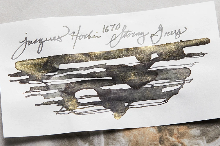 Чернила в банке Herbin Prestige 1670, 15 мл с золотыми блестками 606x758